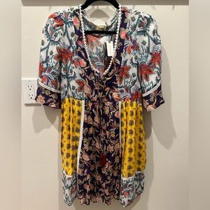 Anthropologie- NWT- Multicolor Smock Dress- Size S